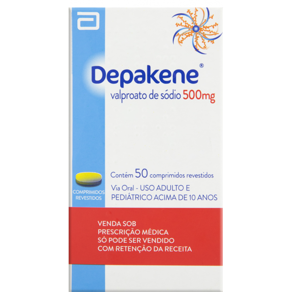 DEPAKENE VALPROATO DE SÓDIO 500MG 50 COMPRIMIDOS
